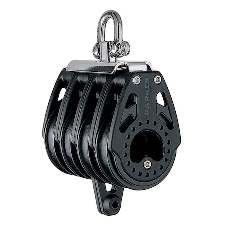 Harken 57mm Quad Block Swivel, Center Becket HSB380